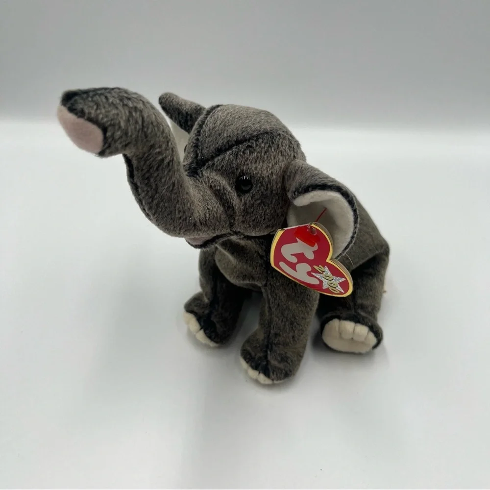 Ty Beanie Babies Bundle Woolly Mammoth & Elephant